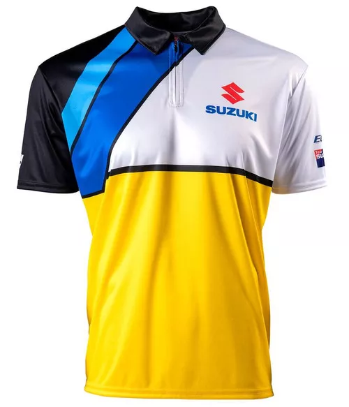 Factory Effex Suzuki Team Pit Mens Short Sleeve Shirt