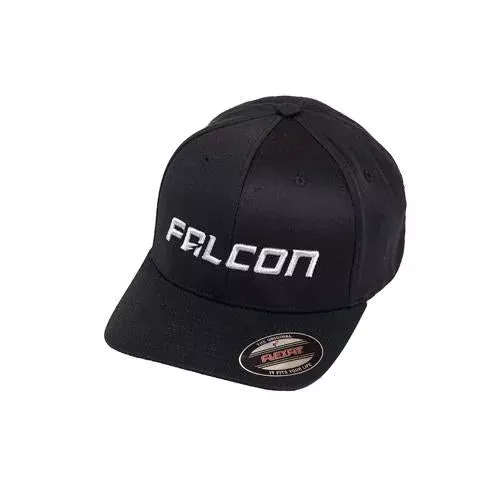 Falcon Shocks Curved Visor Hat – Black/Silver – LG/XL 93-03-04-001