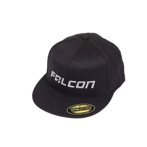 Falcon Shocks Flat Visor Hat – Black/Silver – LG/XL 93-06-04-001