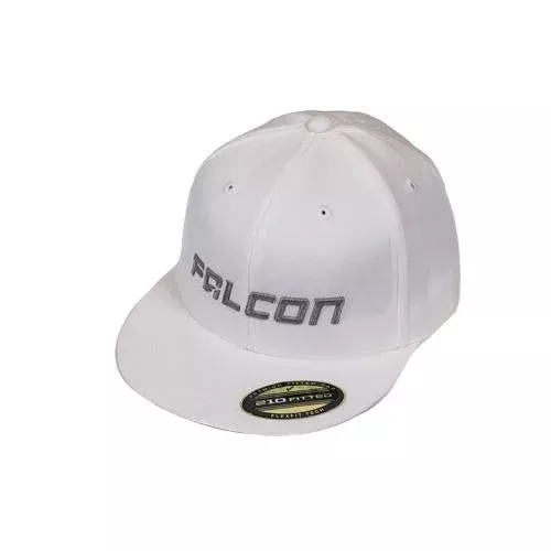 Falcon Shocks Flat Visor Hat – White/Silver – SM/MD 93-06-02-005