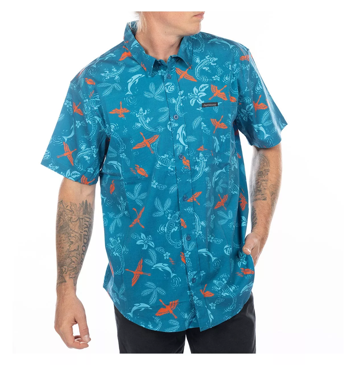 Fasthouse TB Island Hopping Hawaiian Shirt