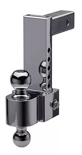 Fastway 42-00-2800 E Series Adjustable Aluminum Ball Mount - 8in Drop, 2in Shank