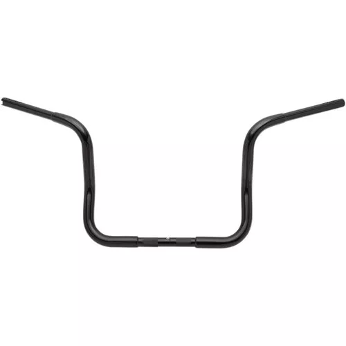 Fat Baggers 1-1/4" EZ Install Round Top 12" Handlebars for 1986-2019 Harley Touring - Black