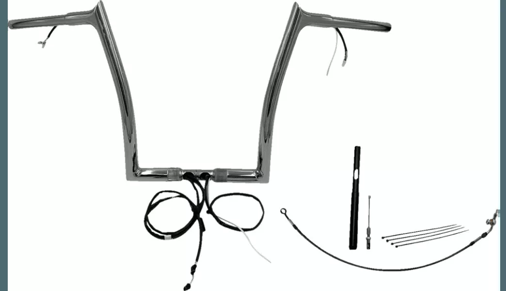 Fat Baggers Plug & Play 1 1/4" EZ Install Pointed Top Handlebars for '21-23 Harley Davidson Road Glide FLTRX/S/ST (Choose Height and Finish)