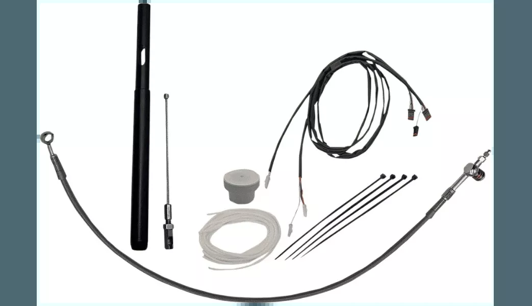 Fatbaggers 16 inch EZ Handlebar Installation Kit for '21 Harley Davidson Street Glide/Electra Glide Models - Chrome