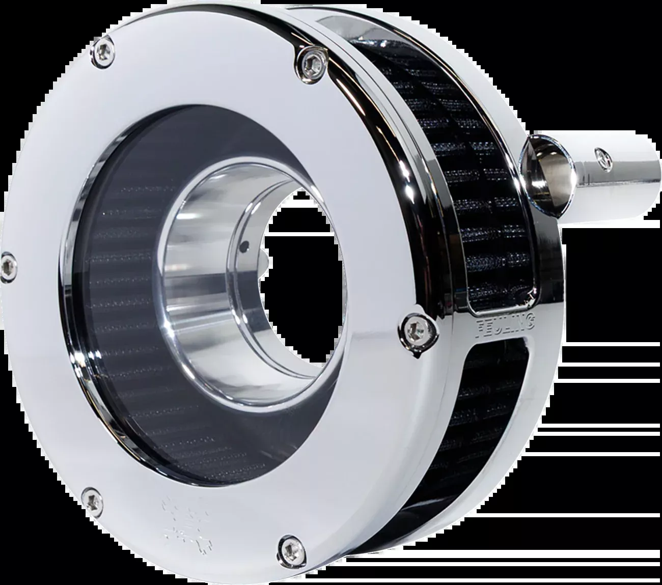 Feuling BA Slim Air Cleaner Kit - Chrome/Clear - Black Filter - '93-'99 EVO Big Twin - 5568-S