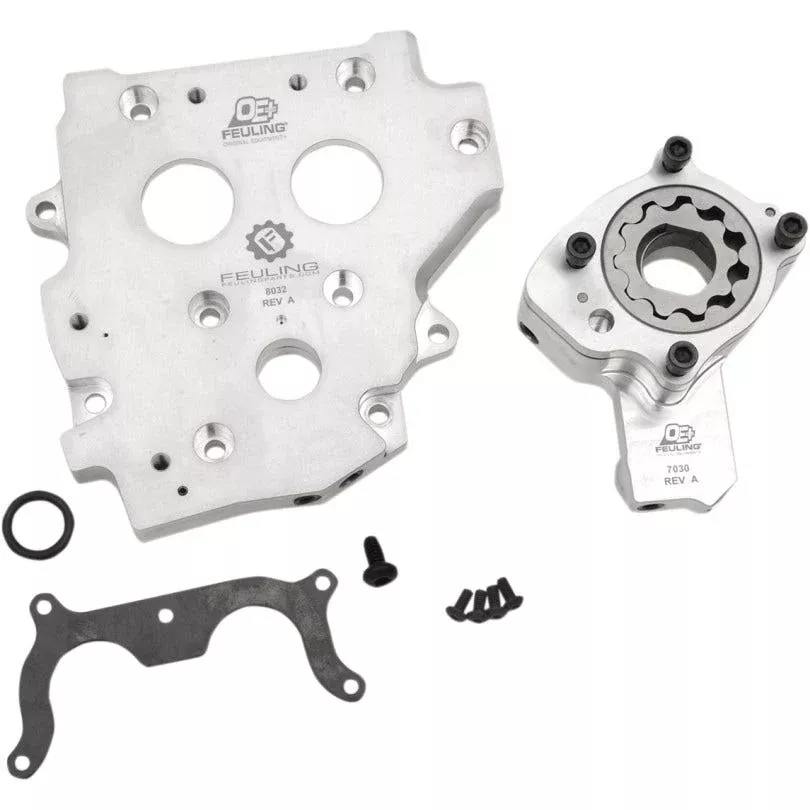 Feuling Conversion Kit OE+ Billet Cam Plate Oil Pump Chain Drive Harley 99-06