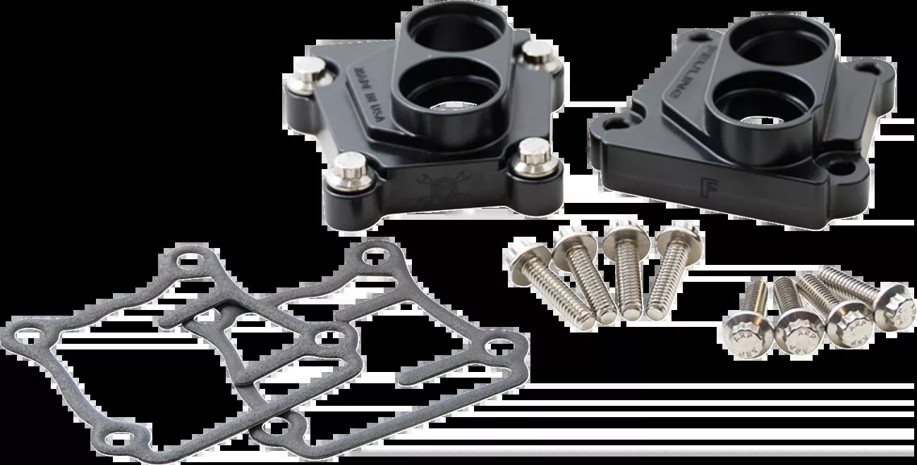 Feuling Lifter Block Covers - Black - '99-'17 Twin Cam - 9190