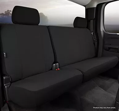 Fia SP82-37 BLACK Rear 60/40 Poly-Cotton Seat Cover for Ford F-150 Super Cab