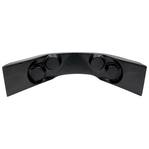 Fiberglass Curved Dash Panel Black ALL23243