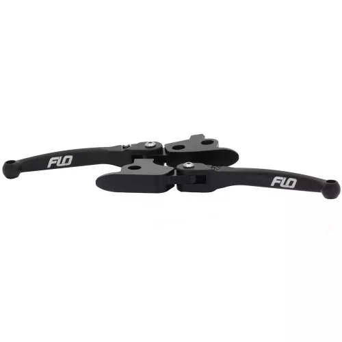Flo Motorsports Black MX Style Adjustable Hand Levers for 1996-2017 Harley* - Open Box