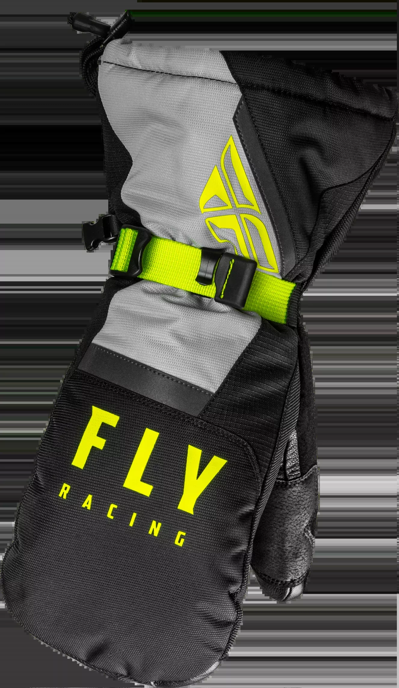 Fly Racing Cascade Mittens Black/Grey/Hi-Vis Lg-363-3931L