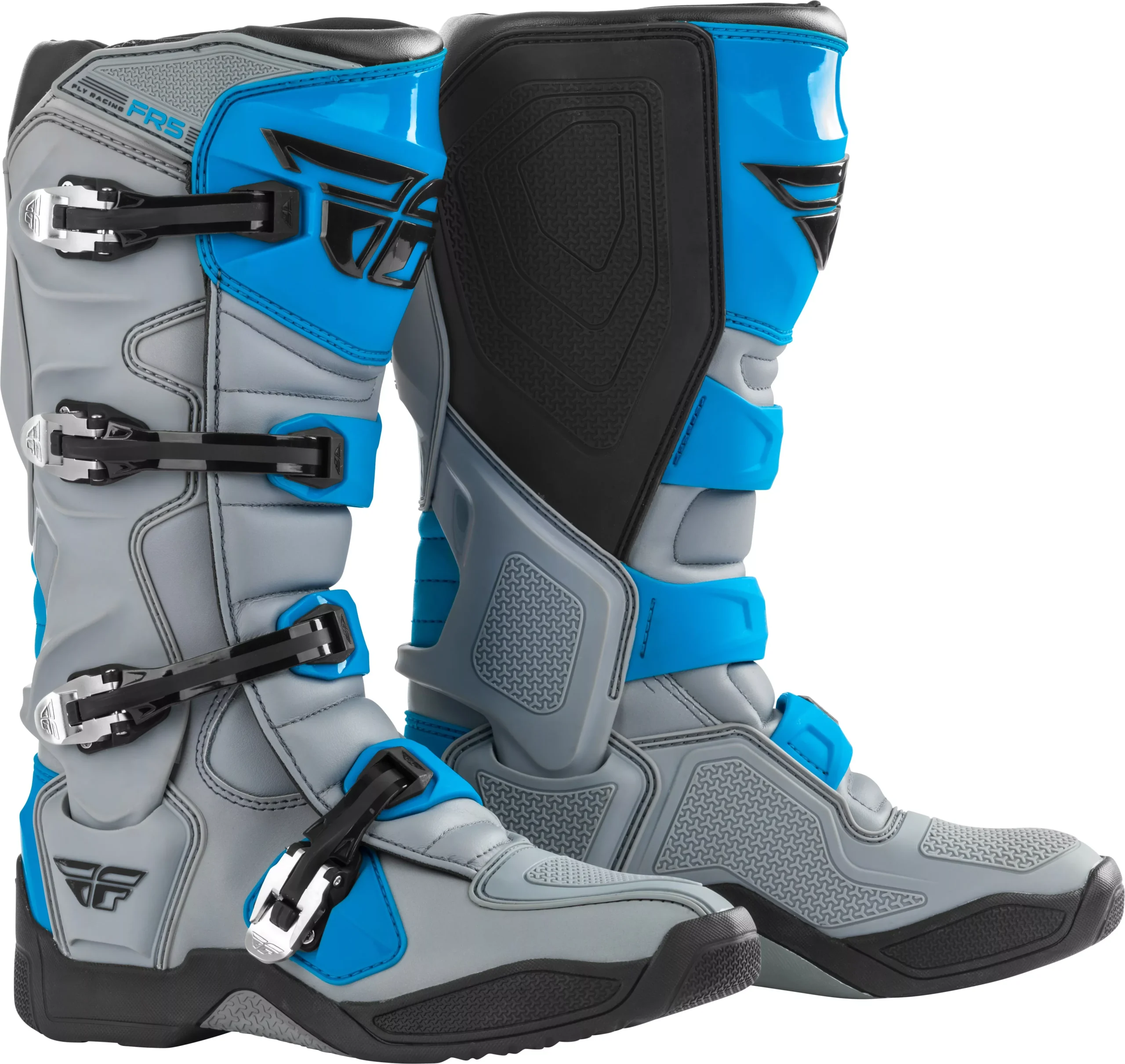 Fly Racing Fr5 Boots Grey/Blue Sz 07-364-71107