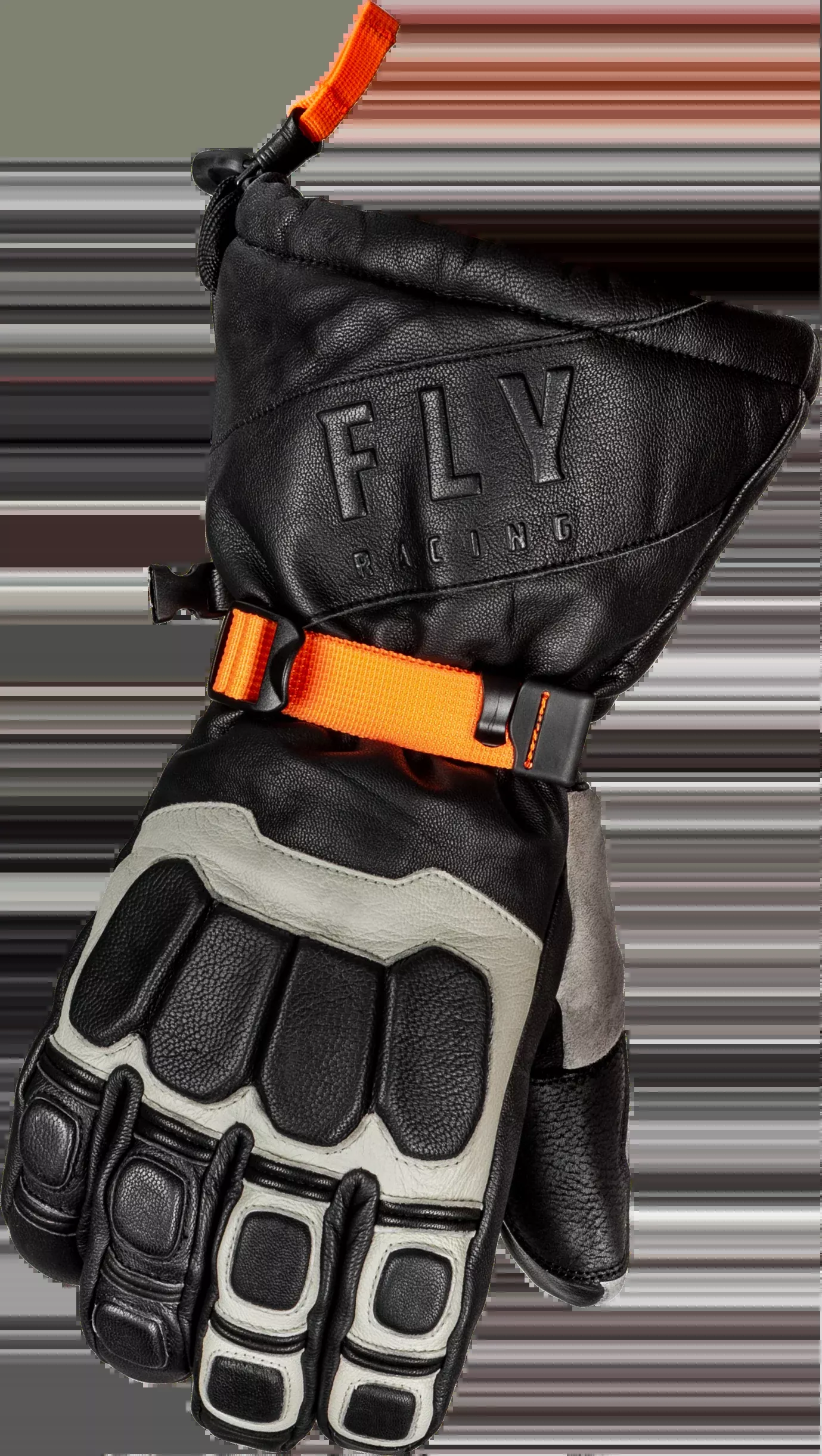Fly Racing Glacier Gloves Black/Grey/Orange Sm-363-3942S
