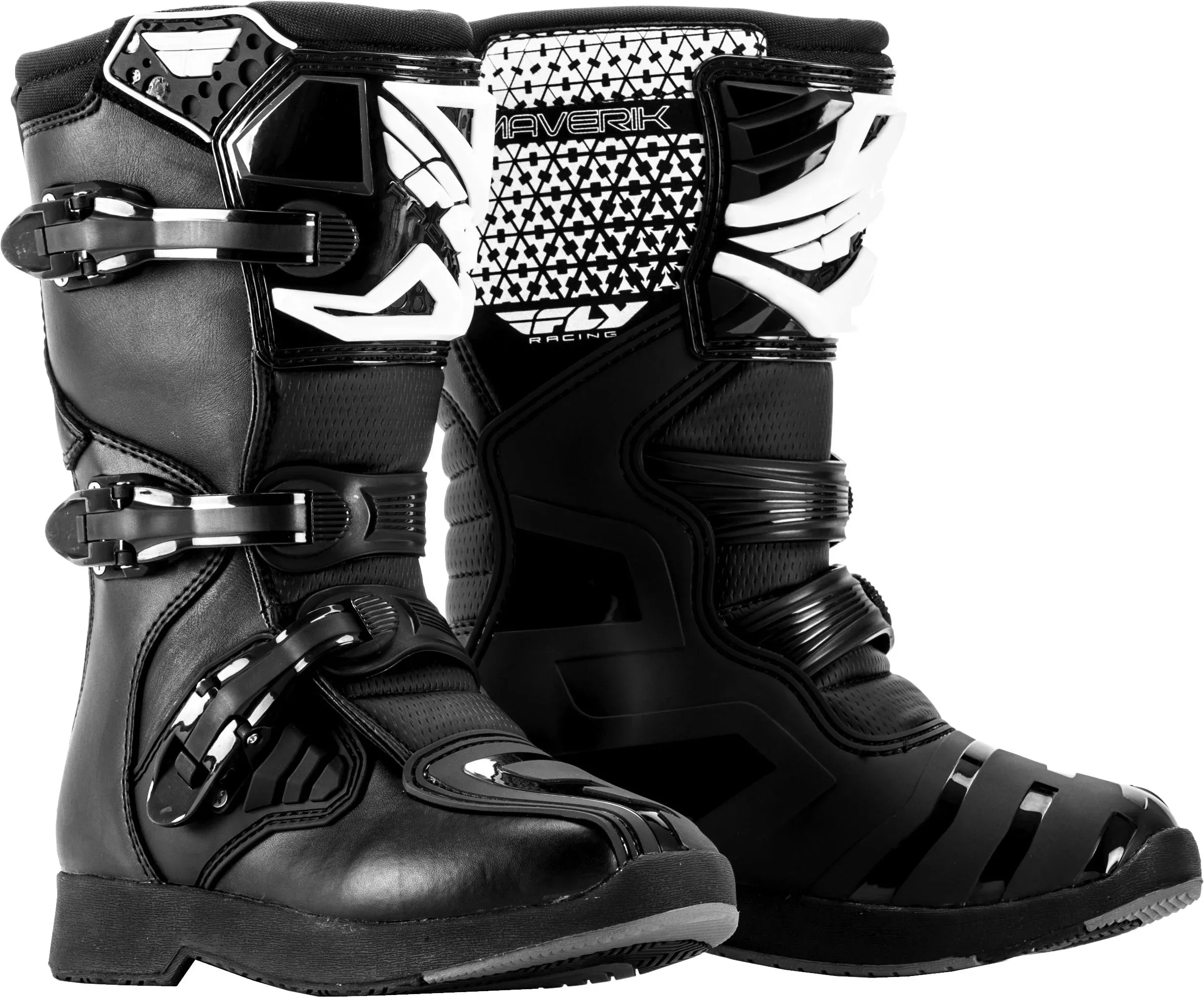 Fly Racing Youth Maverik Boots Black Sz 05-364-55105