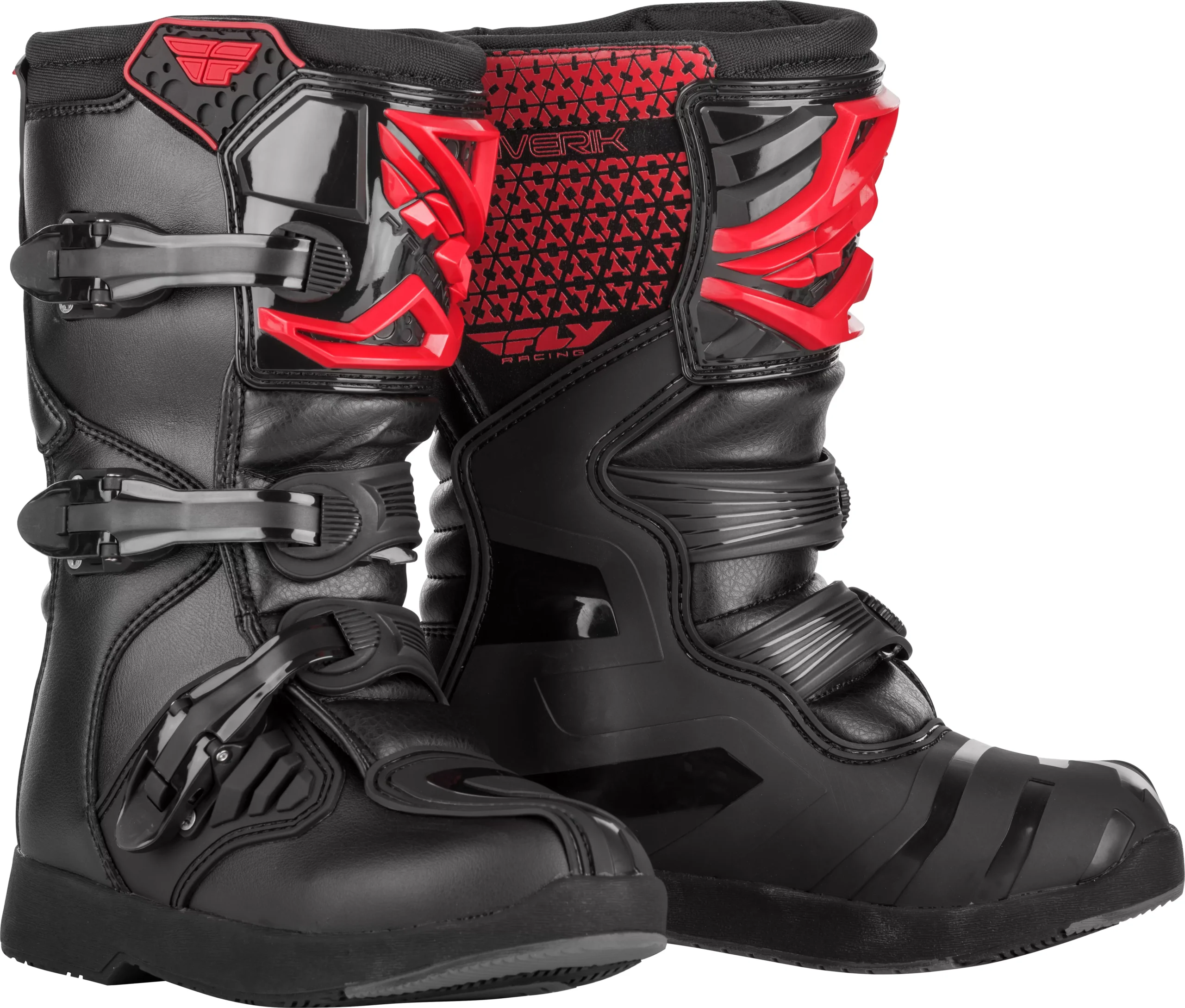 Fly Racing Youth Maverik Boots Red/Black Sz 06-364-67306
