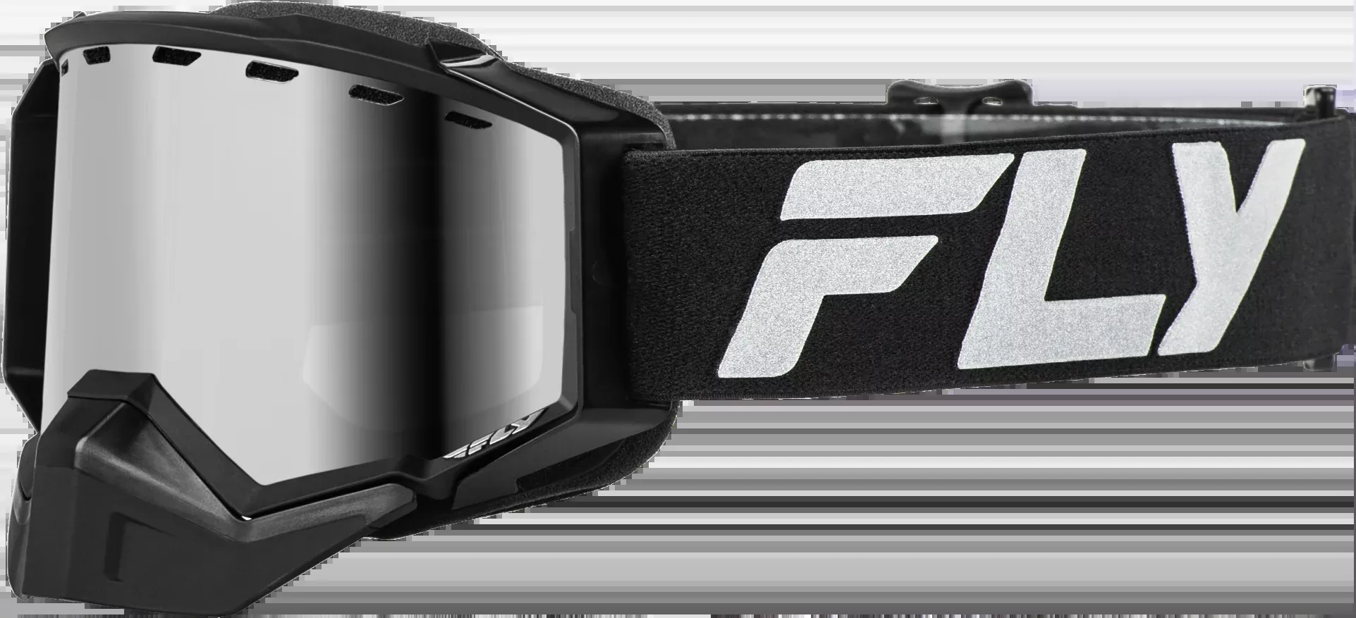 Fly Racing Zone Elite Snw Goggle Blk/Slvr W/ Sil Mirr/Polarized Smk Lens-37-4101