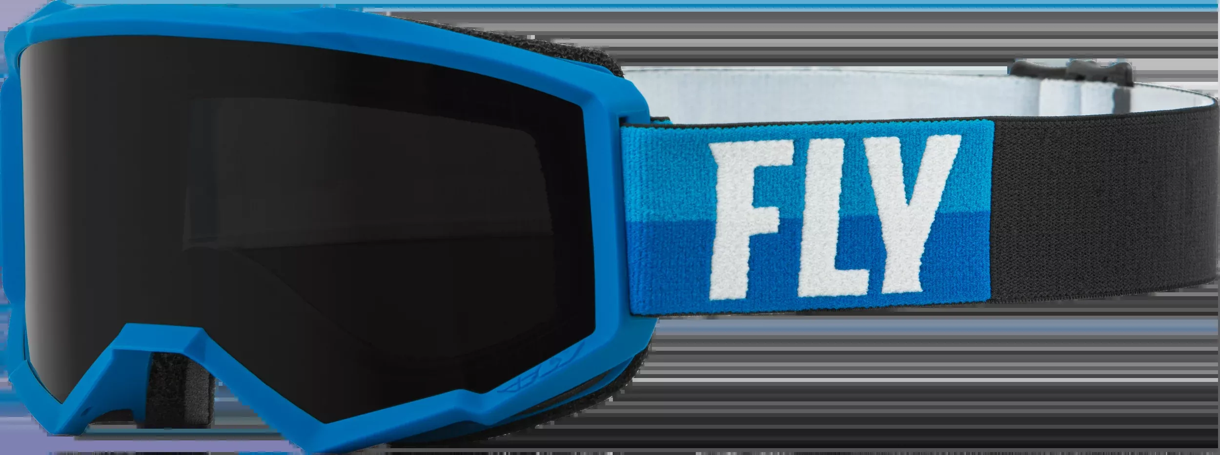 Fly Racing Zone W/C Goggle Blue/Black W/Dark Smoke Hydrophoc Lens-37-51673