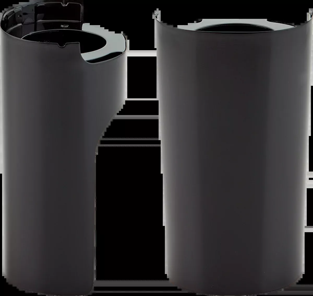Fork Boot Cover - Gloss Black Powdercoat - Smooth