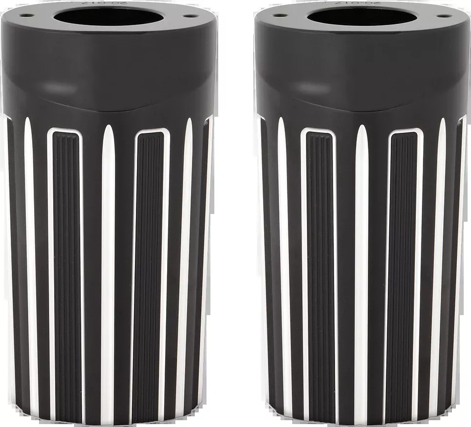 Fork Boot Covers - Black Anodized - 10-Gauge - FLHT