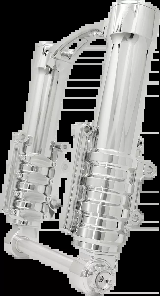 Fork Legs - 49 mm - Chrome - For Factory Brake Caliper