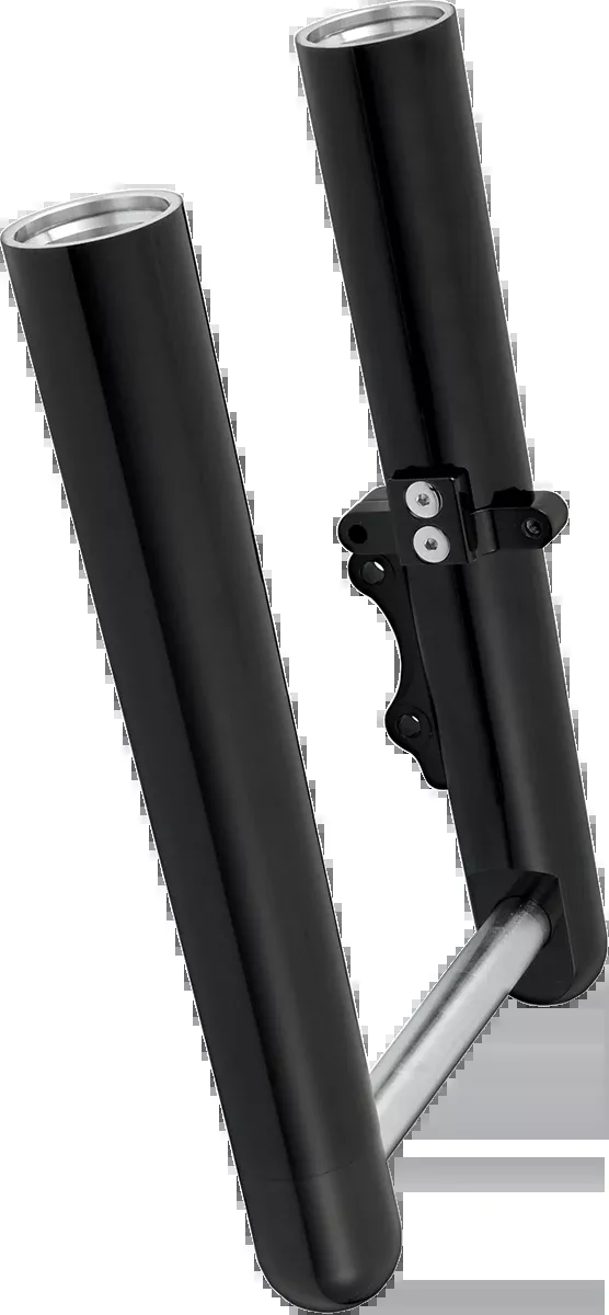 Fork Legs - Black Anodized - Smooth - Dual Disc - '00-'07 FLT