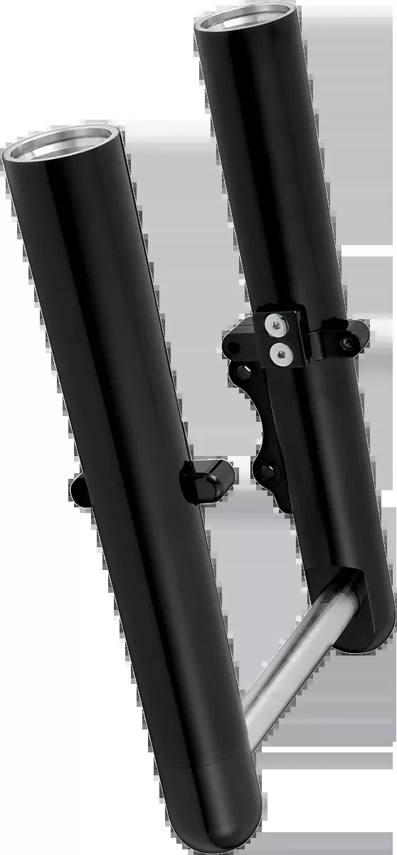 Fork Legs - Black Anodized - Smooth - Dual Disc - '08-'13 FLT