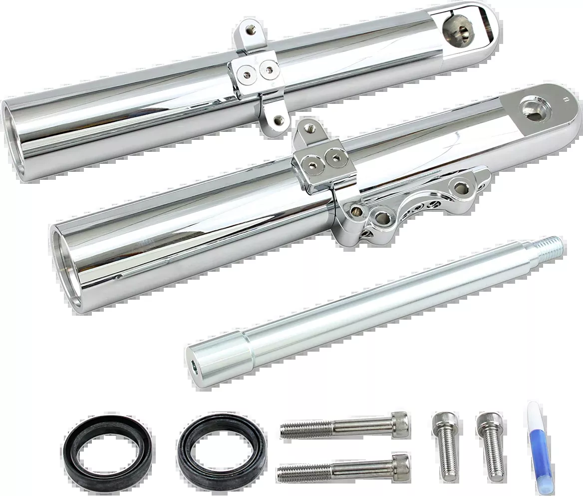 Fork Legs - Chrome - Hot Legs - Custom Single Disc - Smooth - '00-'07