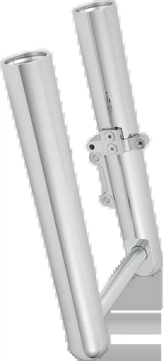 Fork Legs - Chrome - Hot Legs - Custom Single Disc - Smooth - '07-'17 FLST