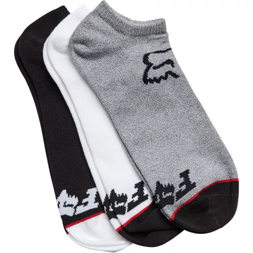 Fox Racing No Show Mens Socks 3-Pack