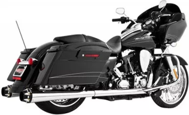 Freedom American Outlaw Slip-On Chrome W/Black Tip 4.5" - HD00262
