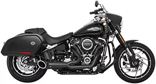 Freedom Performance Exhaust 2018 Softail Models 2:1 Turnout Blk/Blk Hd00810 New