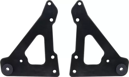Front Motor Plate 2pc w/ Bushings Black ALL38145