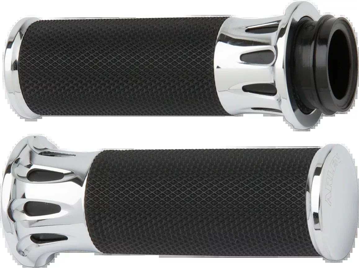 Fusion Deep Cut Grips – Cable – Chrome