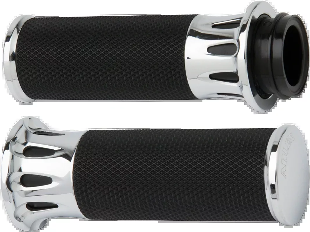 Fusion Deep Cut Grips – TBW – Chrome