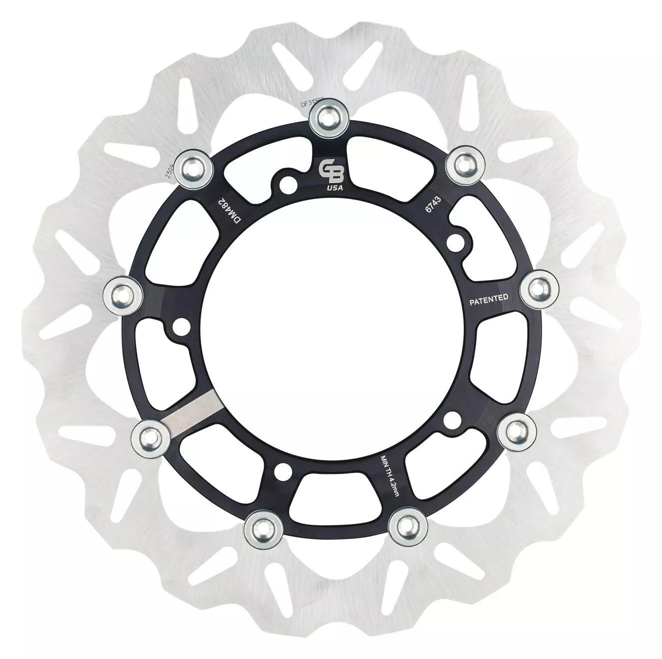 GBrakes Front Floating Wave Rotor GBDU042