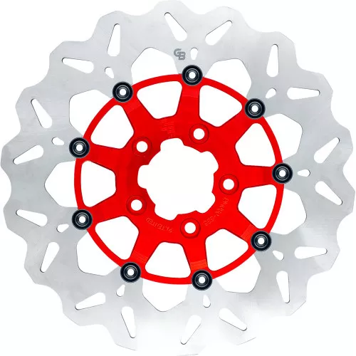 GBrakes Oversized 12.5" Wave Front Brake Rotor for Harley