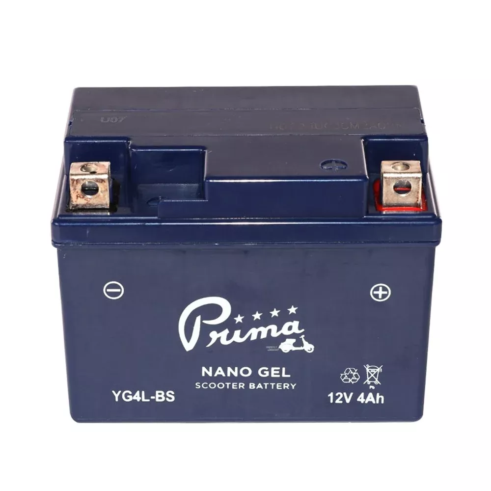 Gel Battery (12V YG4L-BS); Genuine 50cc, Vespa ET2