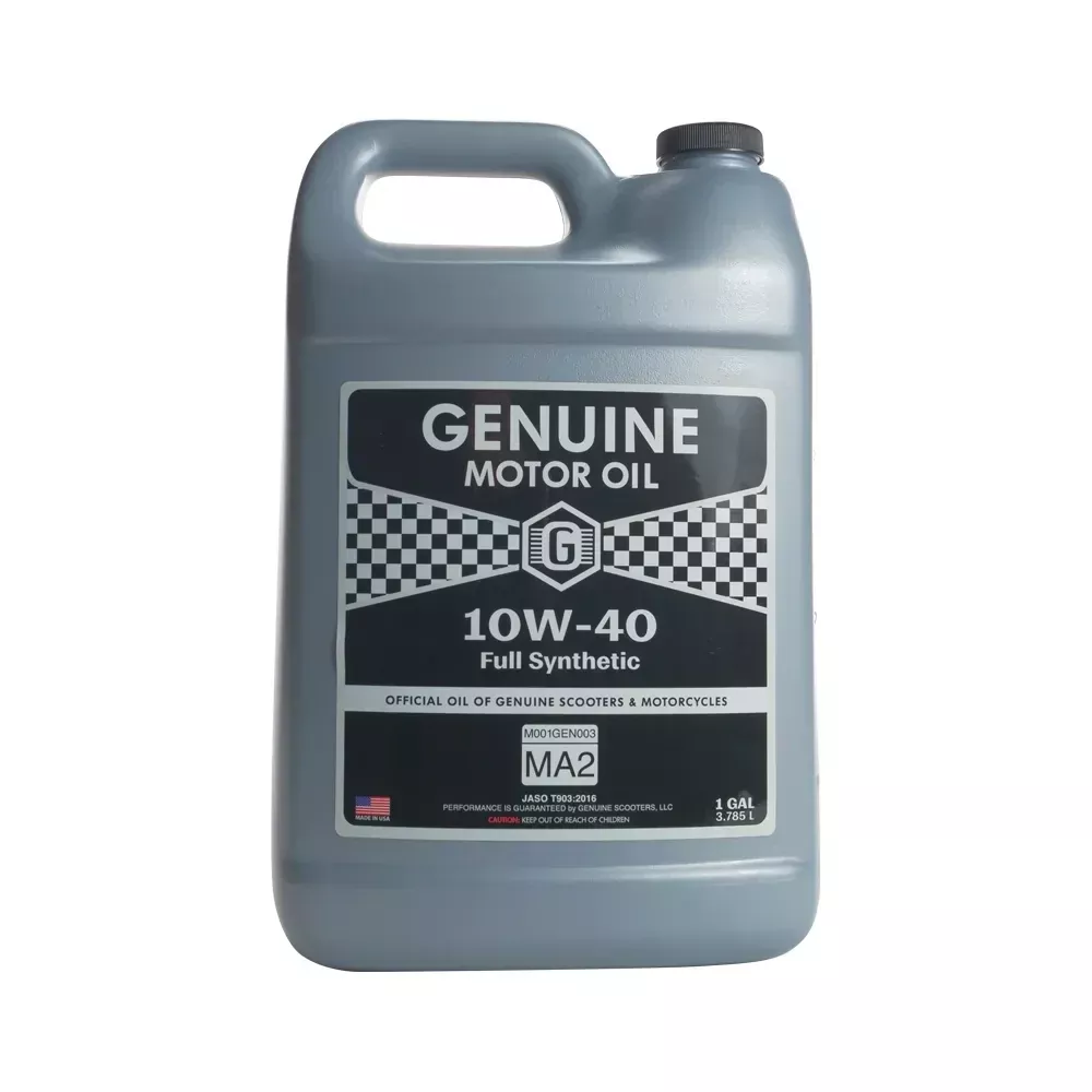 Genuine Motor Oil: 10W-40 JASO MA-2Engine Oil; 1 Gallon