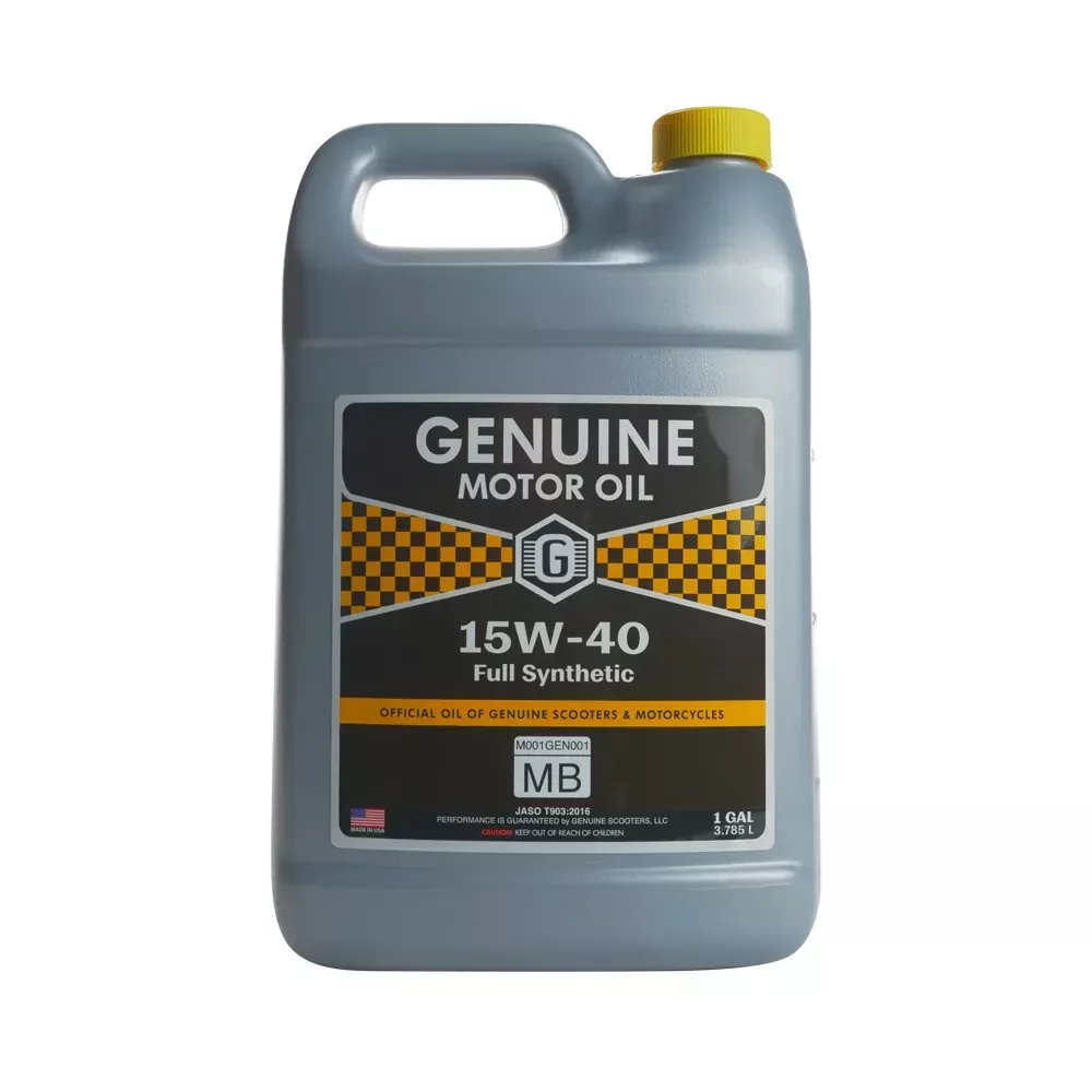 Genuine Motor Oil: 15W-40JASO MB Engine Oil; 1 Gallon