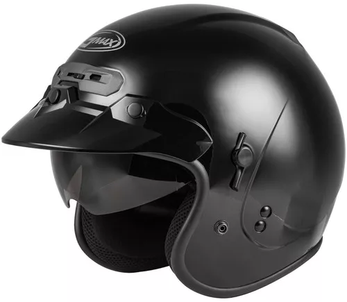 GMAX GM-32S Solid Open Face Motorcycle Helmet
