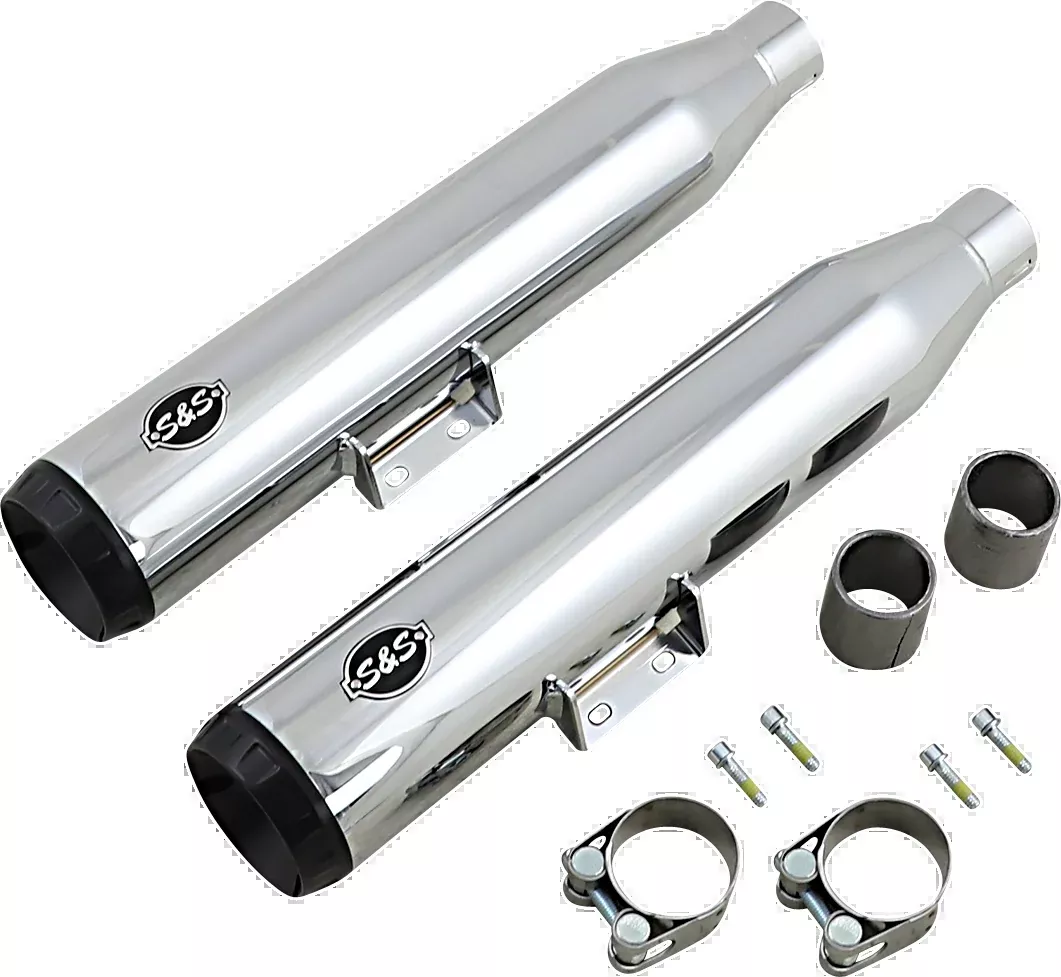 Grand National Slip-On Mufflers - Chrome