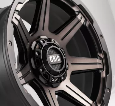 Grid Off-Road GD6 - 20" x 9", 0 Offset, 5x127, 87.1mm Hub - Black/Bronze