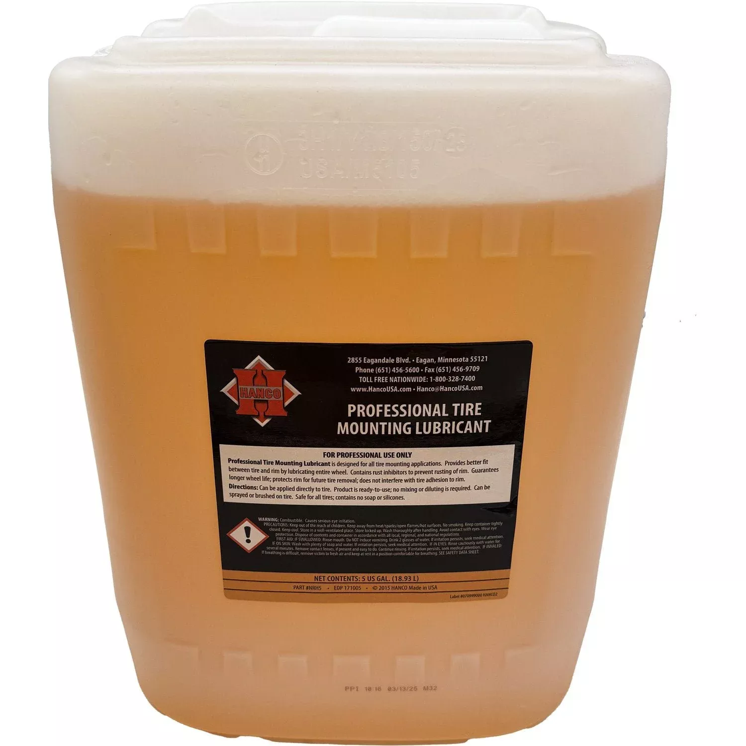 Hanco NRH5 Professional Tire Mounting Lubricant – 5 Gal
