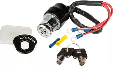 Harddrive Round Key Ignition 3 Position Chrome Fxs/Fx 85 Fxr 84-93 - 370390