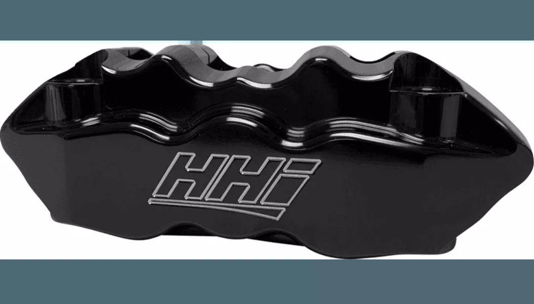 Hawg Halters Radial Mount 6-Piston Brake Caliper – Left Front Black
