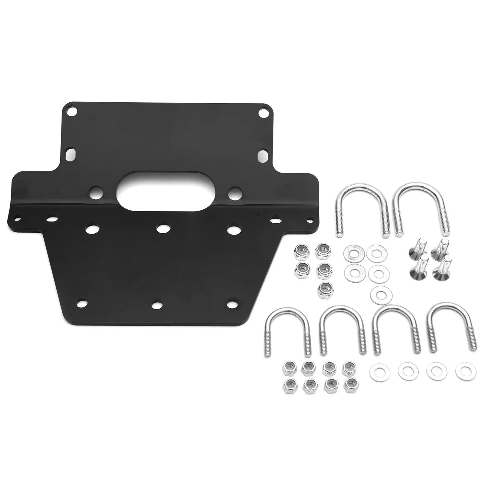 Heavy-Duty Steel ATV Winch Mount Bracket for 2007-2013 Honda Rancher 420 4×4