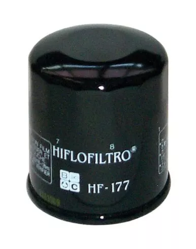 Hiflofiltro HF177 Premium Oil Filter, Black