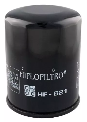 Hiflofiltro HF621 Single Oil Filters , Black
