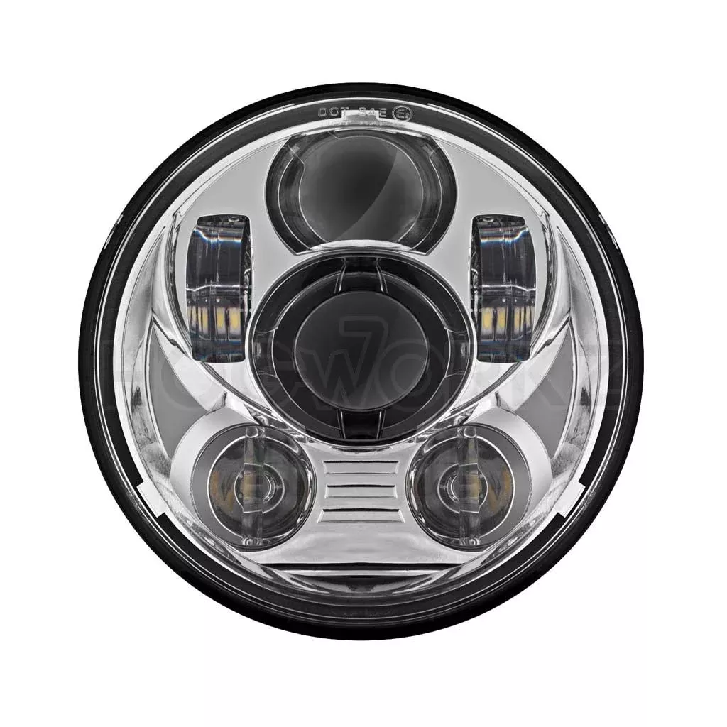 Hogworkz Chrome 5 3/4″ LED Harley Daymaker Style Headlight V2 Softail Dyna